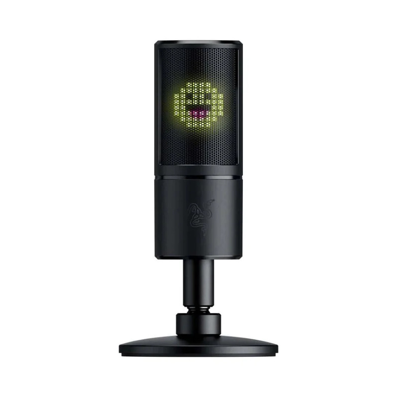 Razer Seiren Emote LED Display Streaming Microphone - Black - ميكروفون